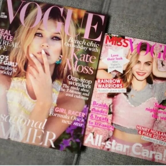 Miss Vogue Magazine Purse Bag Clutch Cara Delevingne Shoulder Chain RARE - Picture 7 of 9